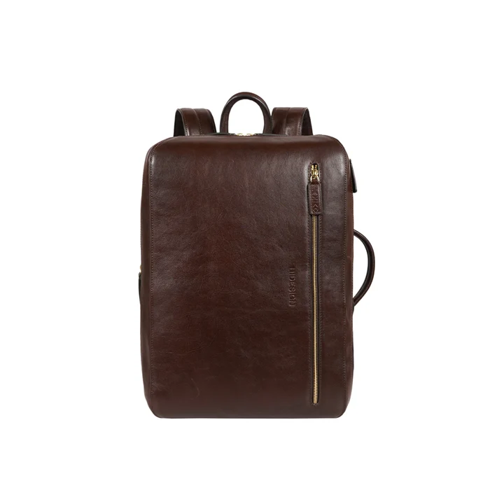 Pisco 02 Brown Leather Backpack - Image 4