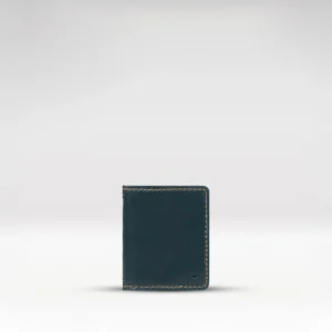 Baron W1 Blue Leather Bi-Fold Wallet